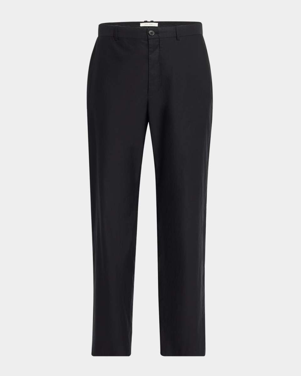 Zuzana Cotton Straight-Leg Ankle Pants